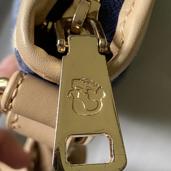 📦 SOLD 📦 Spartina 449 Shoulder Bag / Wallet Set Linen Leather Retired Design - Picture 9 of 11